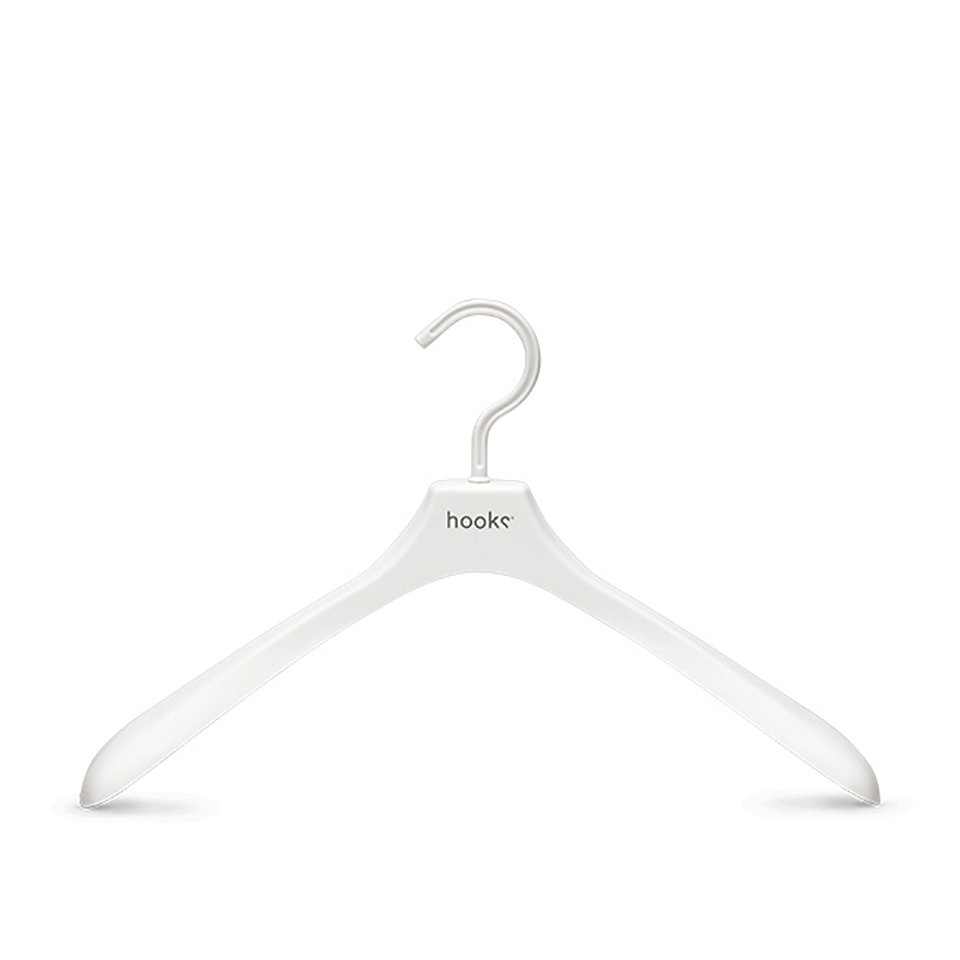 Corn starch white design clothing sustainble hanger