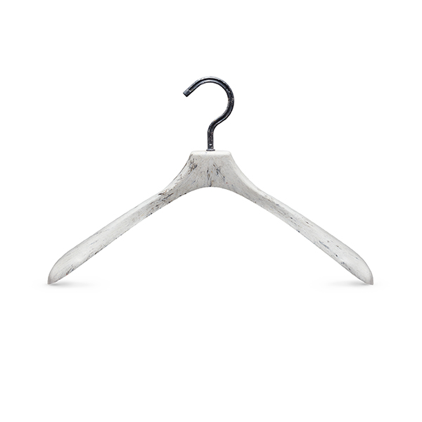 jacket hanger - marble white