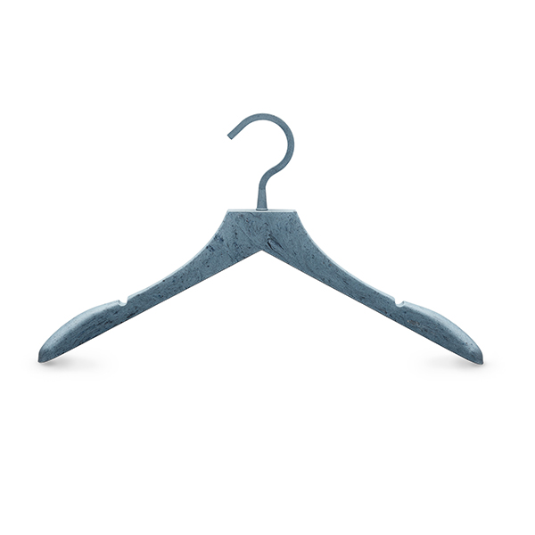 top hanger - turqoise denim curved