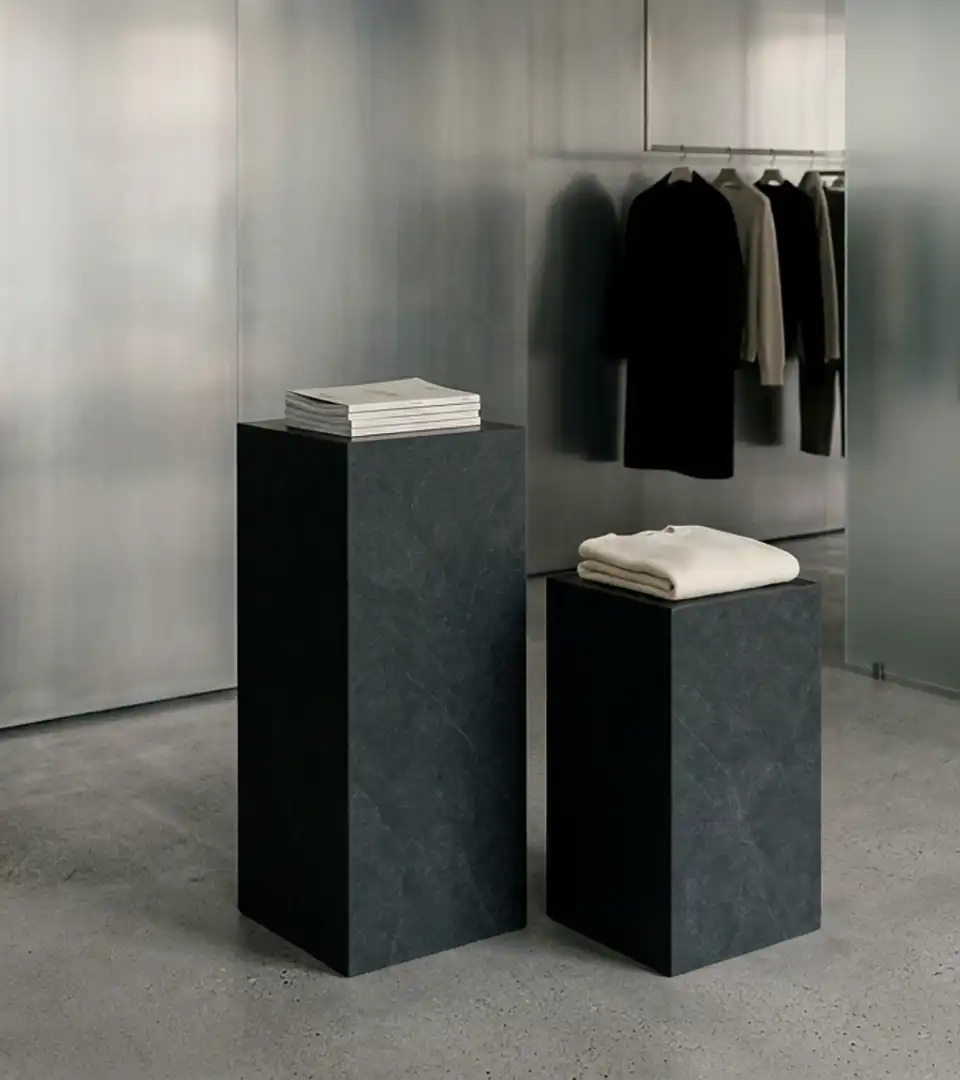 mood furniture - black pillars